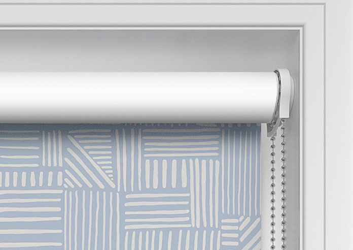 Irregular Tiles, Ice Blue - Twist&Fit Roller Blind - Image 11